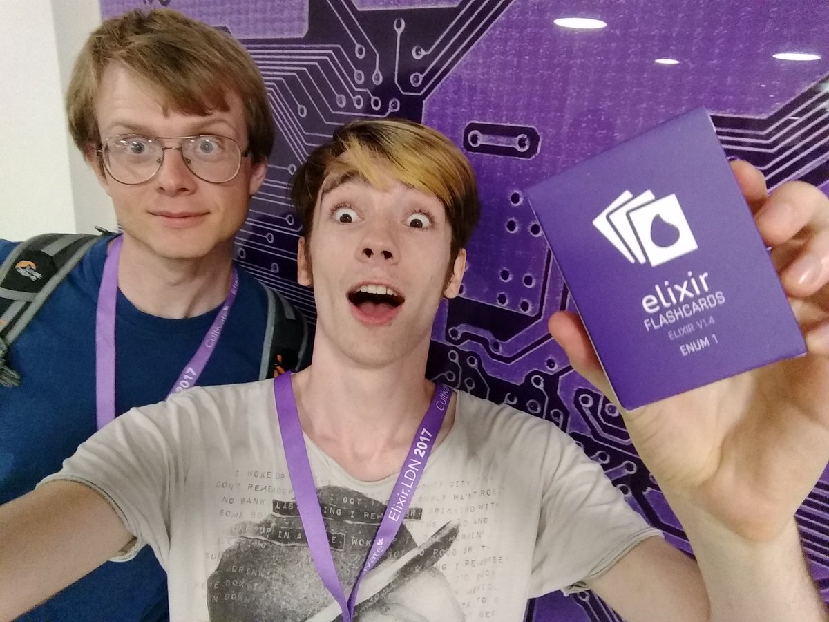 louispilfold's tweet image. We&apos;ve got @elixircards !
@CrowdHailer #ElixirLDN