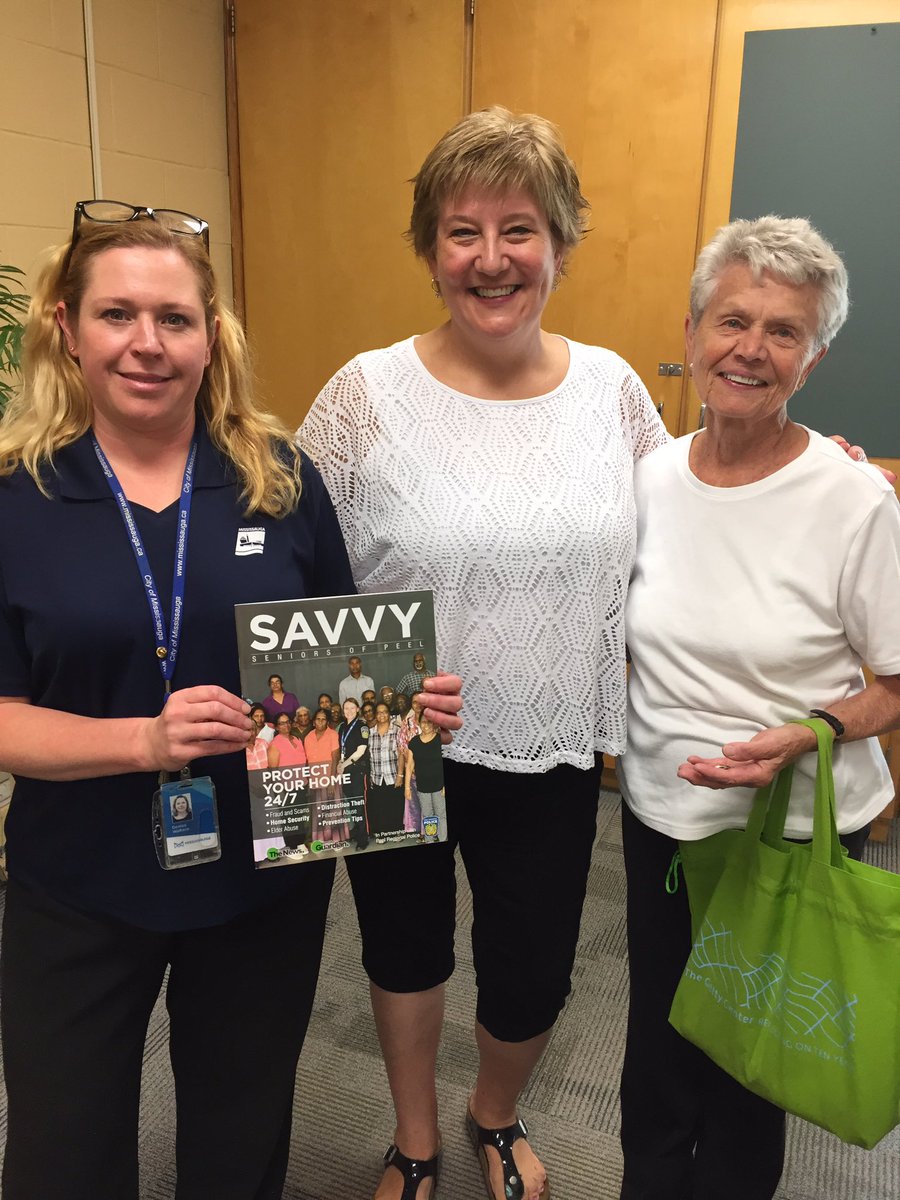 Swing by <a href="/citymississauga/">City of Mississauga</a> Seniors Centre on Cawthra Rd. for a visit and grab the latest copy of #Savvy Seniors of Peel! <a href="/PeelPoliceMedia/">No Longer Used</a>
