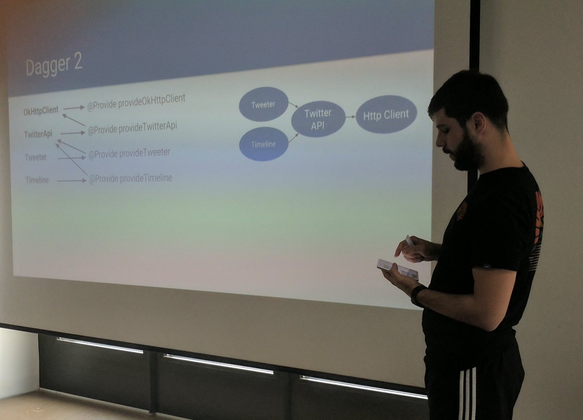 dasheck's tweet photo. #dagger2 as a concrete implementation of the dependency injection pattern. Interesting facts in our latest #devmeeting at @weareappcom https://t.co/vglKaOE3KP