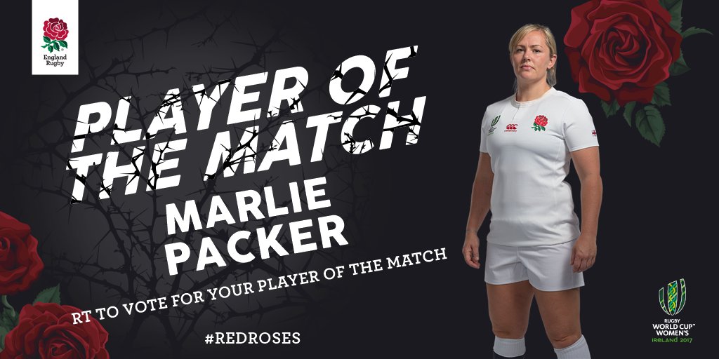 EnglandRugby's tweet photo. #ENGvUSA

Time to vote for your #RedRoses Player of the Match.

RT for @MarliePacker 🌹 https://t.co/EVgXQd4eom