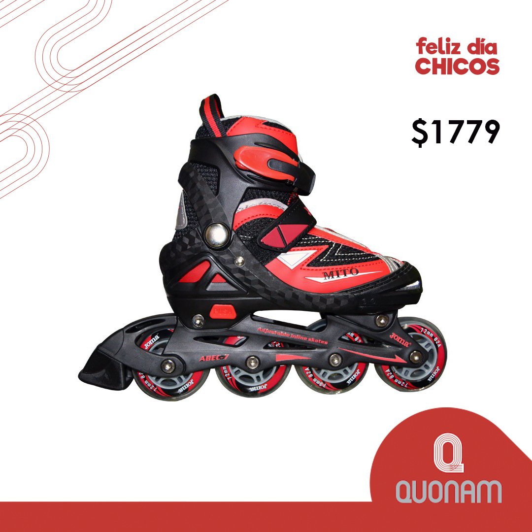 A toda velocidad! 🤣 Ya llega el #DíaDelNiño! 
#Rollers #Mito / $1779 / Disponibles en todos nuestros locales y en quonam.com.ar
