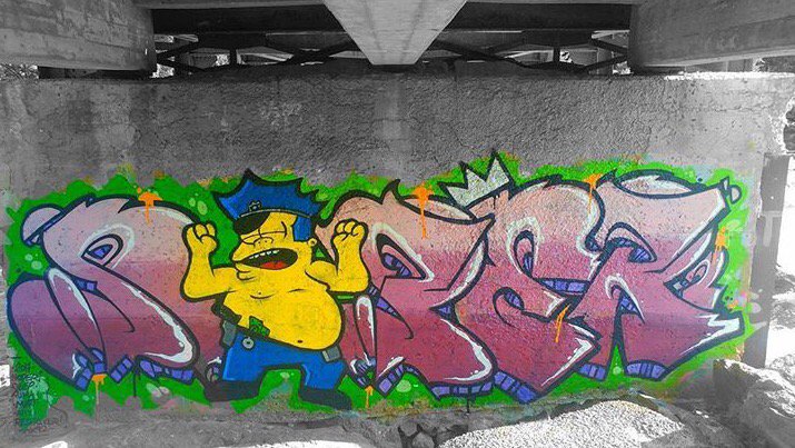 matthdamon's tweet photo. by: noper "fuck the police" #noper #noper2 #fuckthepolice #graff #art #streetart https://t.co/1vLDHvrdFh