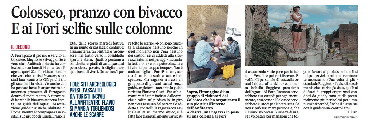 agta_guide's tweet photo. Icona o picnic? Il Colosseo merita vigilanza e tutela da parte degli organi preposti e rispetto da parte dei visitatori https://t.co/h5OeNKuPzu