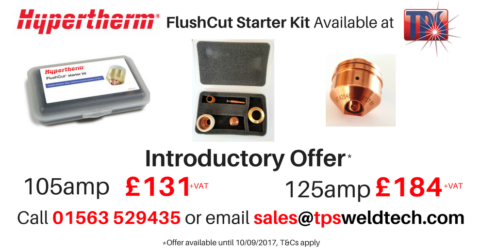 TPSWeldtech's tweet photo. See our Introductory offer on the NEW #Hypertherm #Flushcut process! For 1 month only! Demos available https://t.co/j5wYgqDJRT