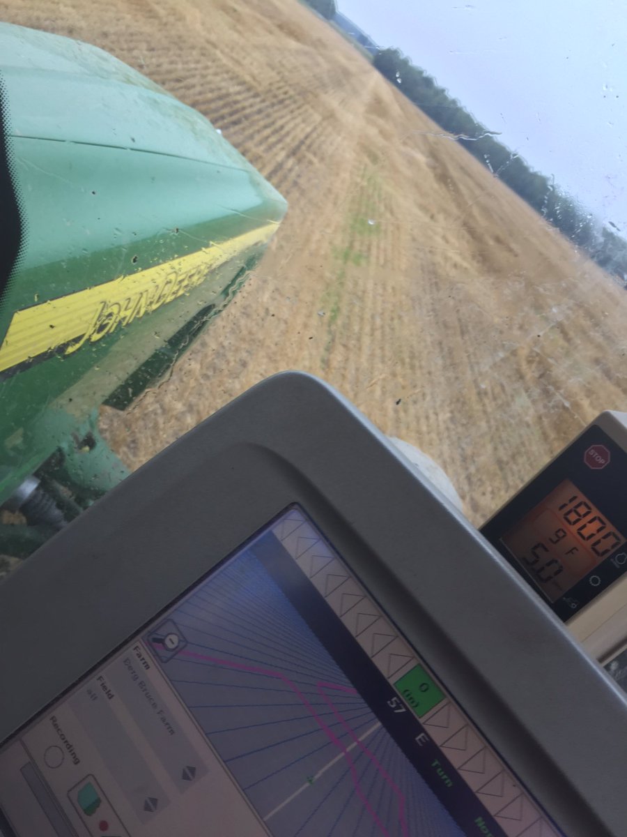Old boundary line on the gps still, farm clean up might be a lot of work but is well worth it #StraightThrew #FromTheField #Manure2017