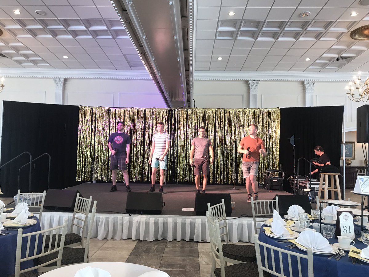 Sound checking for today's show for Friendship Tours at #AquaTurf #WhoLovesYouShow