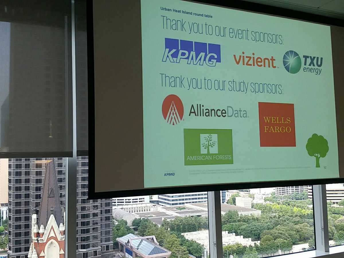 Texas_Trees's tweet photo. Thank you to all our sponsors and @KPMG_US for hosting us this #TREEmendous morning #CoolDallas https://t.co/XpOLb6yaCQ