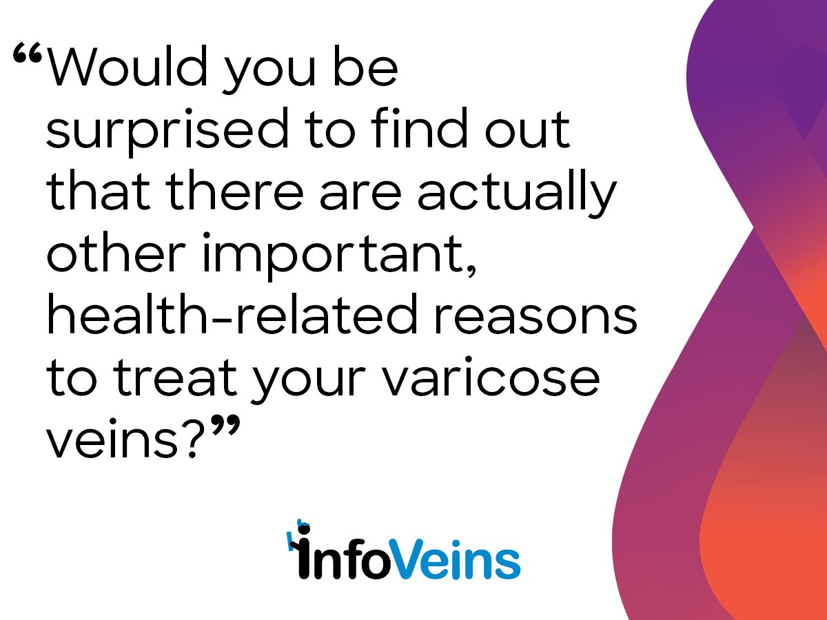 CTimage's tweet photo. "Would you be surprised to find out that there are health-related reasons to treat your varicose veins?" https://t.co/Y56RAmK5Qu #infoveins https://t.co/b4Yim0kPcP