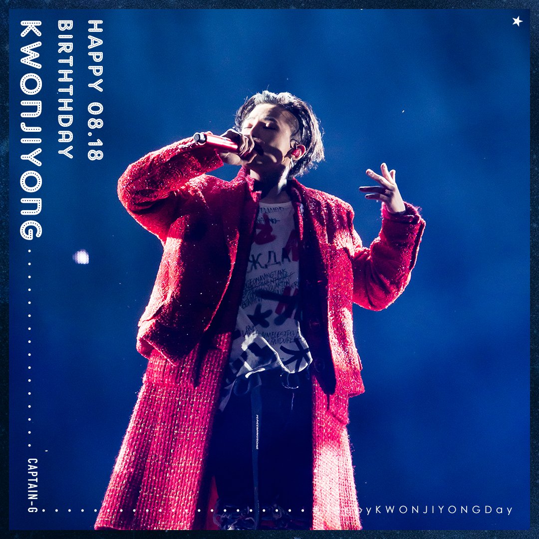 CaptainG_818's tweet photo. #HappyKWONJIYONGDay #Happy818GDay Happy Birthday to our precious #KwonJiyong . Please be happy and healthy 🙏🙏 We'll always be here for you https://t.co/IzqN7SY0Wn