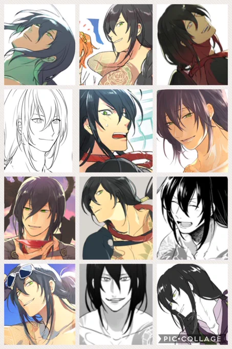 アサ新の顔を描くのが楽しすぎるんだ…  #繋がらなくていいから俺の描く顔をみてくれ 