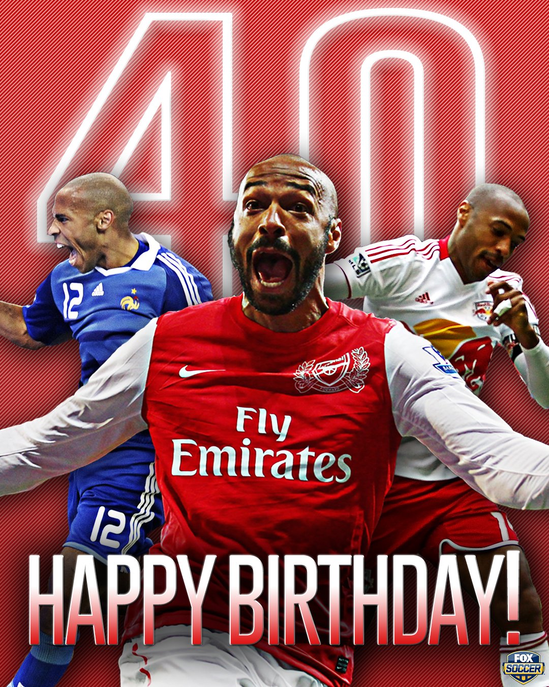 Happy 40th birthday to Thierry Henry, Arsenal\s and the French national team\s all-time top scorer.

What a legend. 