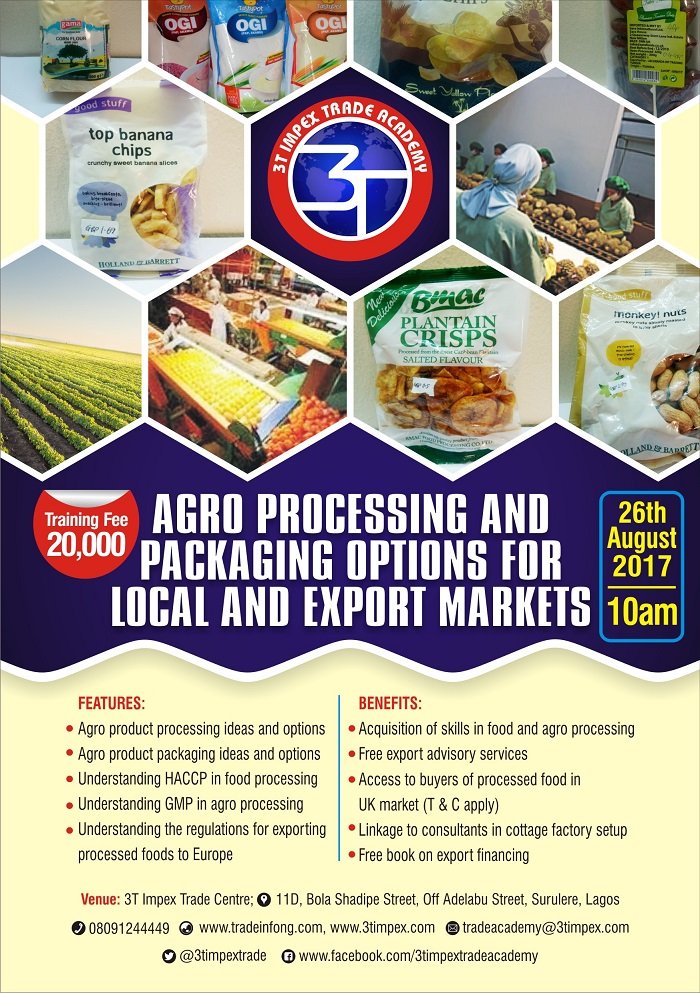 3timpextrade's tweet photo. Today we will be talking about #agroprocessingandpackaging and its potentials. Also, we will show you more products and what is possible. https://t.co/4bi33aickw