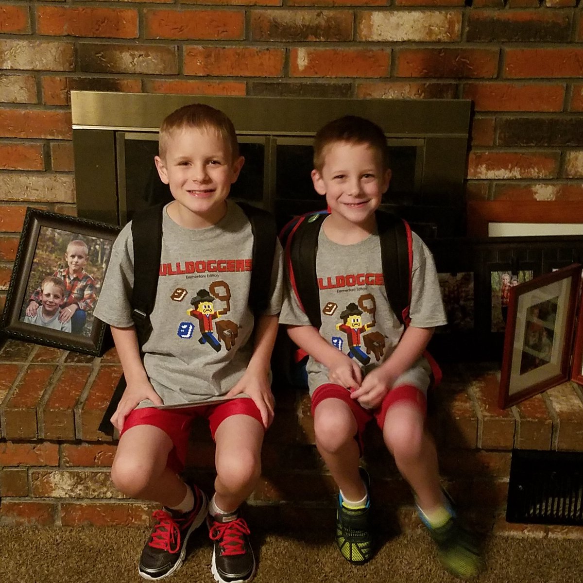 mcranor14's tweet photo. Here come the Cranor boys to first and 4th grade! Everyone have a great first day! #dpsday1 https://t.co/sI08cFFcx5