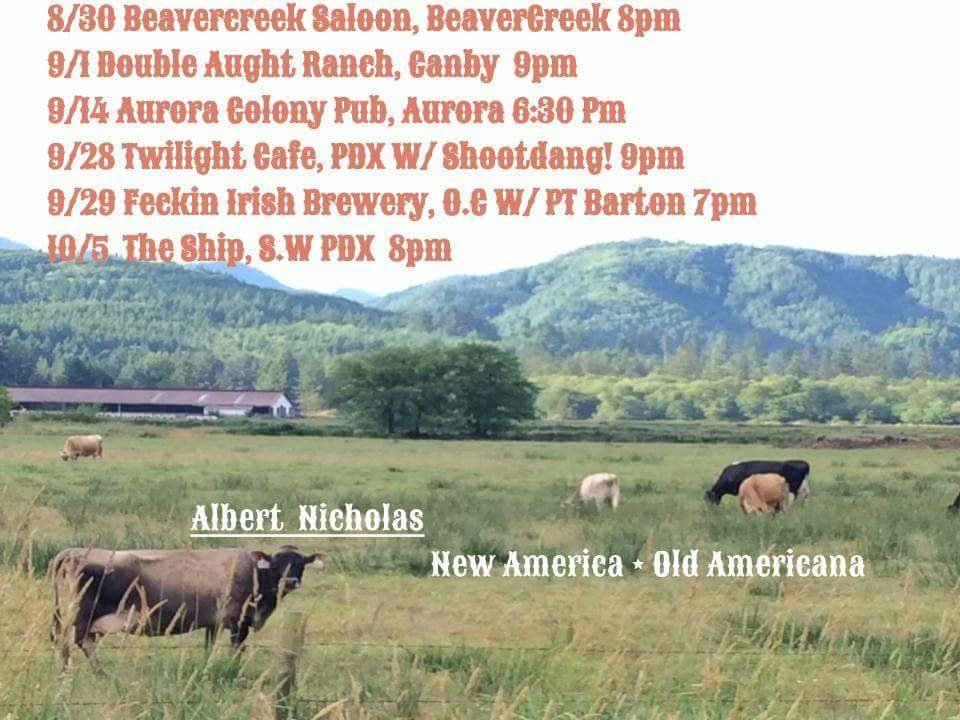 AlbertNicholas0's tweet photo. Oregon Friends!! Got lots of shows coming up! Hoping to see some familiar faces and make new friends.
#americana #folk
#albertnicholas https://t.co/FNNdnmcLwM