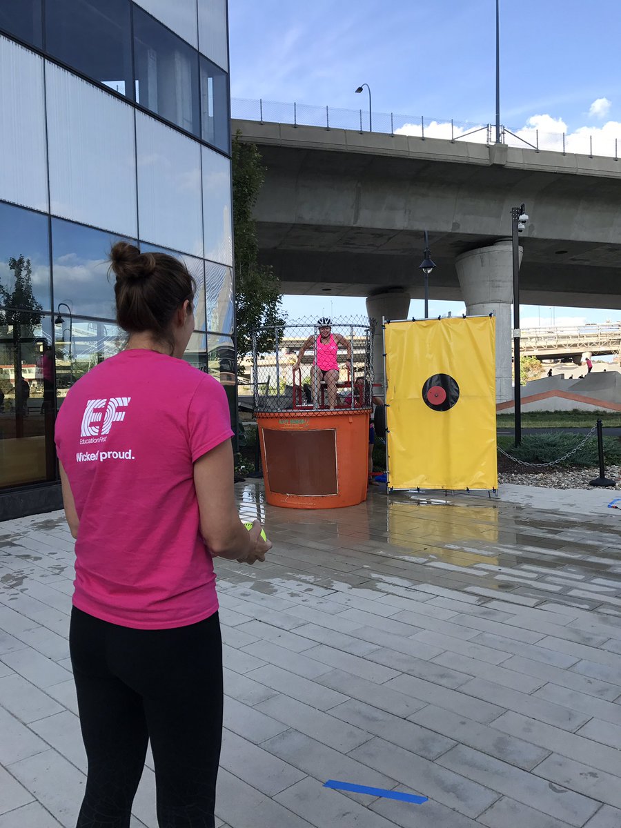 EFNorthAmerica's tweet photo. Celebrated our #CoolestCompanies win by "cooling off" our senior leadership last night! #dunktank #onlyatEF @BostInno https://t.co/8gw9H9zxrV