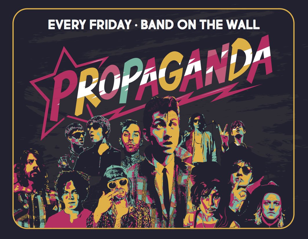 JUST ANNOUNCED: The UK's biggest club night <a href="/PropagandaClub/">Propaganda</a> takes over <a href="/bandonthewall/">Band on the Wall</a>, launching Friday 22nd Sept! bandonthewall.org