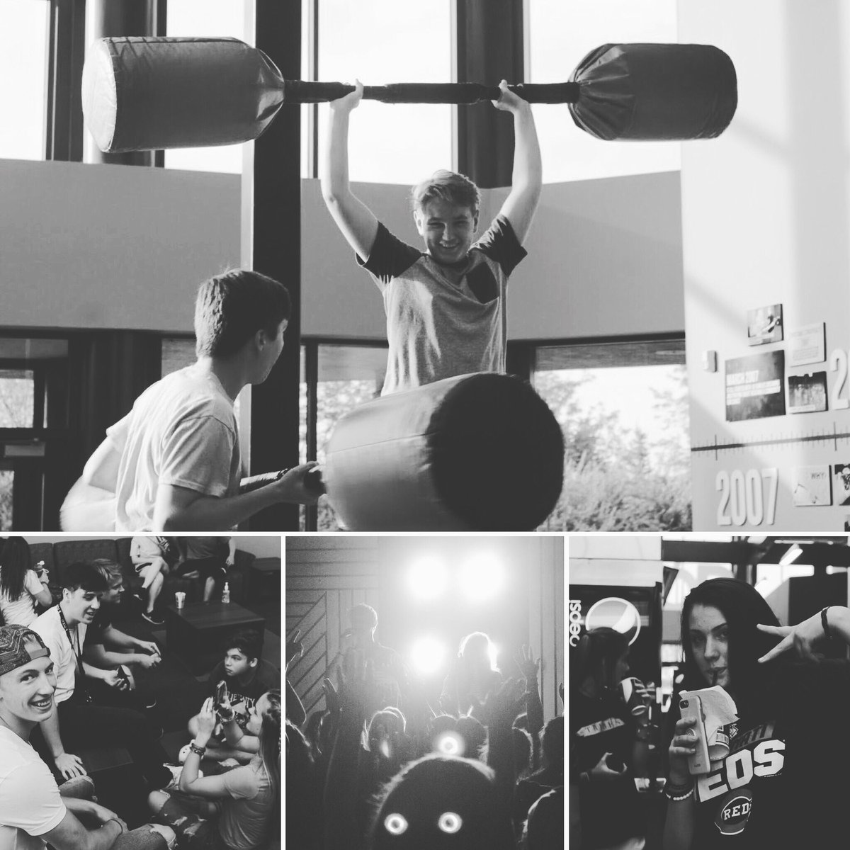 we_are_collide's tweet photo. 1 more night &amp; 1 more friend! Pumped we get to meet with God together again tonight! 🅱️here: 6️⃣➡️9️⃣ pm. More food, more inflatables ✅✅ https://t.co/ZIFPwbFatG