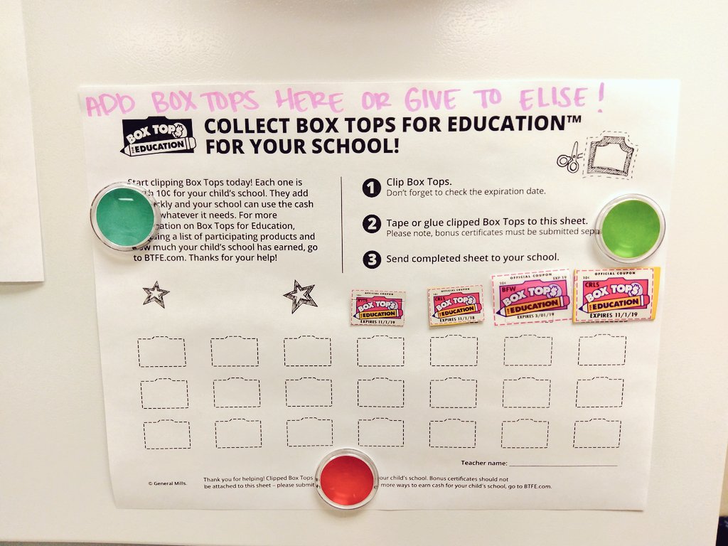 PDBJay's tweet photo. It's #BTS season &amp; that means I am busy collecting box tops @BTFE at the office! Can't wait to donate. #inspirecontest #backtoschool https://t.co/Tm7jNITqtn