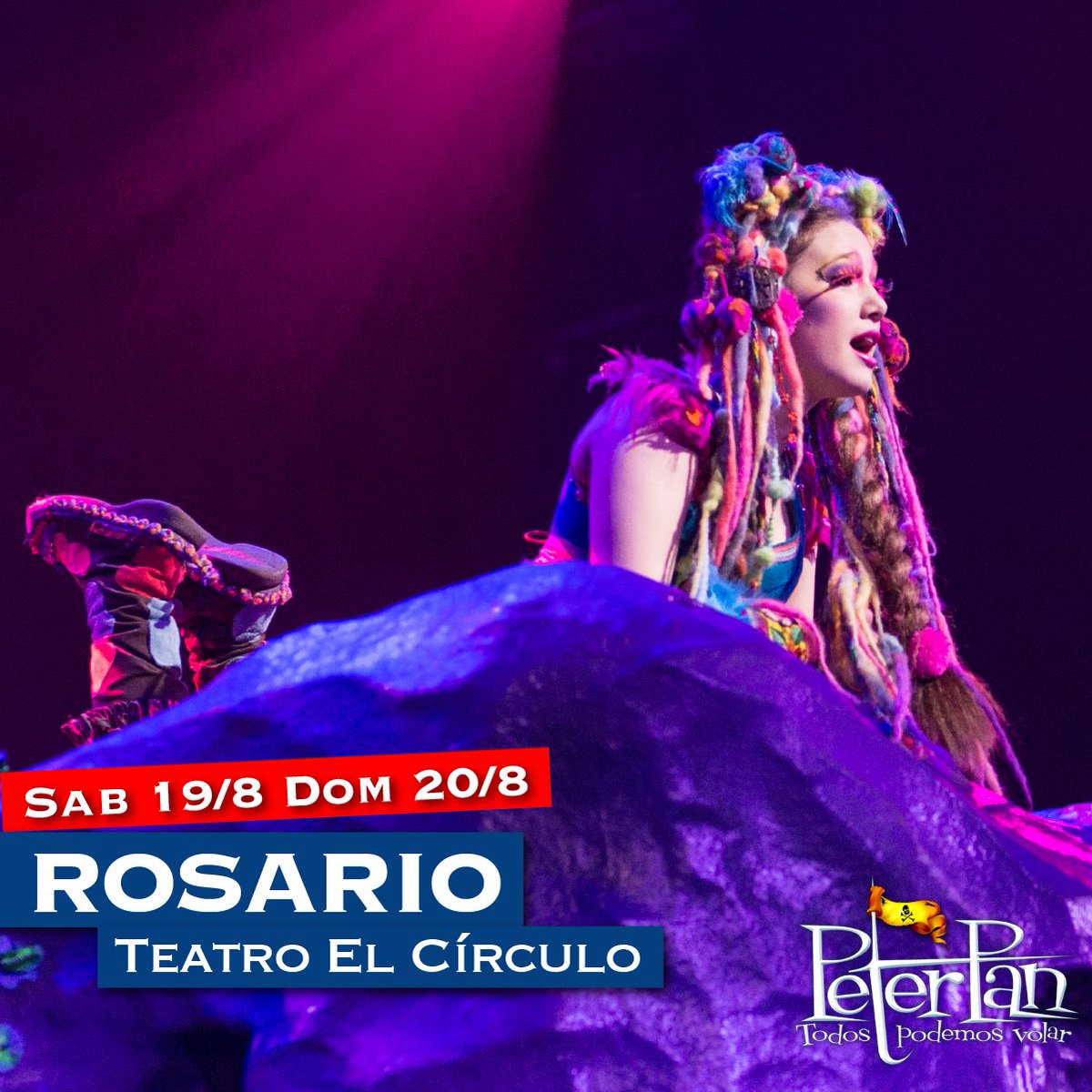 PeterPanElShow's tweet photo. Festejá el #DíaDelNiño con el Niño que no quiere crecer y toda la magia de Nunca Jamás! #TodosPodemosVolar 💫
ROSARIO ALLÁ VAMOS
🎟@TicketekAr https://t.co/HZORY5lmKi