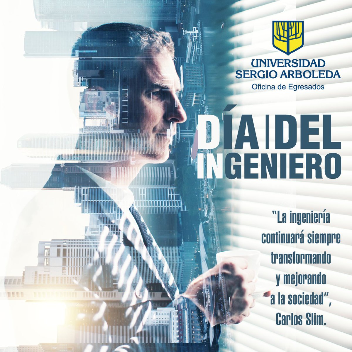 #DiaDelIngeniero
Feliz día a todos nuestros egresados de la Escuela de Ciencias Exactas e Ingeniería de #LaSergio