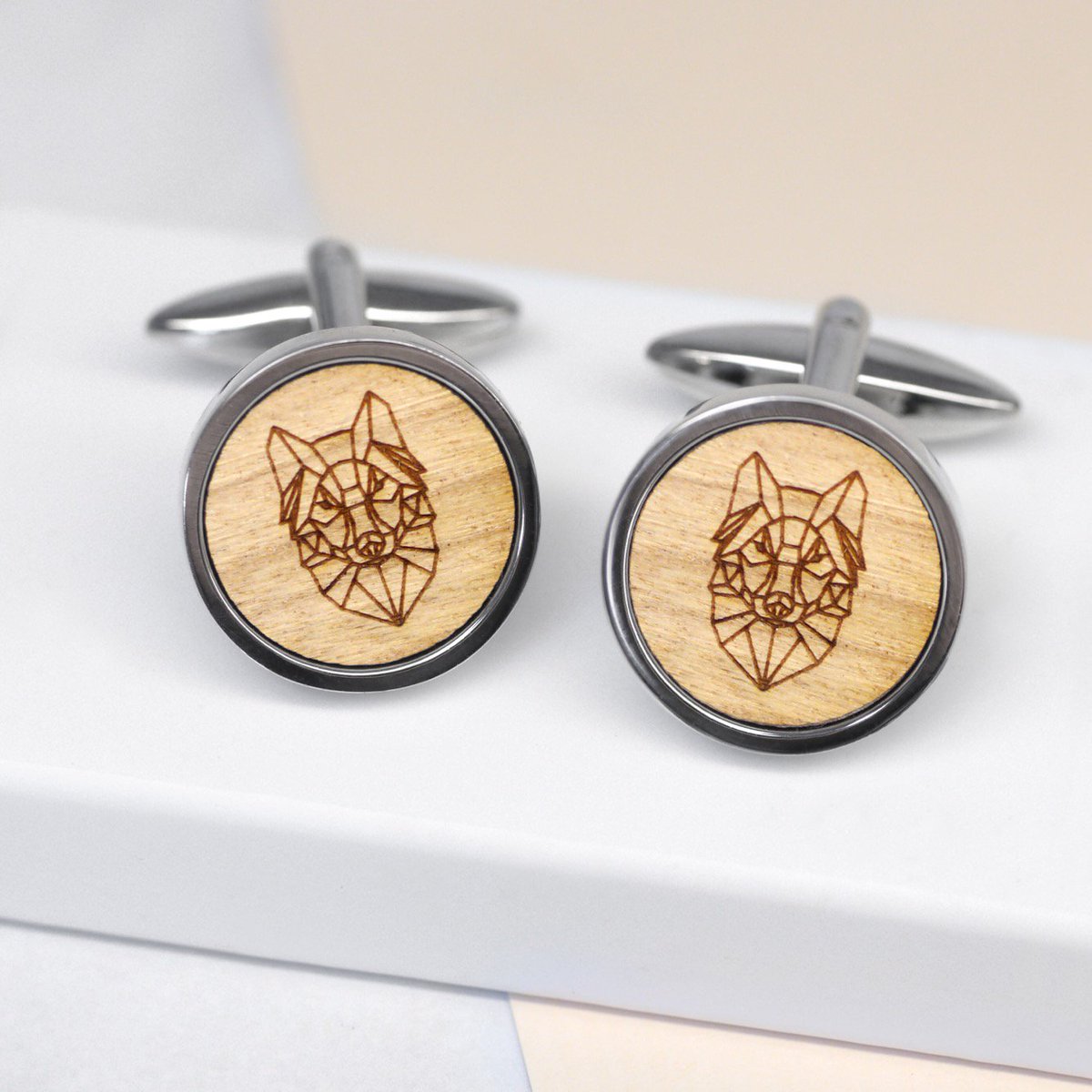 We’ve been busy photographing the new wholesale collection today, including these stylish origami wolf cufflinks! Launching soon ❤️