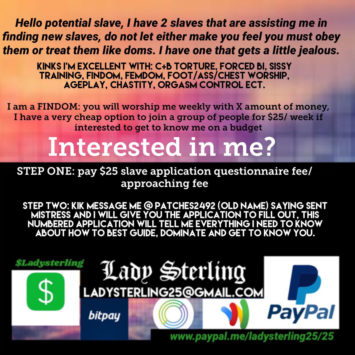 LadySterling25's tweet photo. READ BOTH, I'm eager to brainwash you and empty your wallets #paypig #findom #femdom #finslave #bdsm #cuck #sissy #cbt #chastity #mistress https://t.co/D3EEaRUp6F