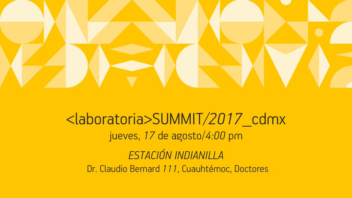 ONUMujeresMX's tweet photo. ¡No te pierdas el #Summit2017CDMX de @LaboratoriaMX Hoy! Conferencias, paneles, networking y música https://t.co/rRbWNZ56QC https://t.co/YszkAAPWaP