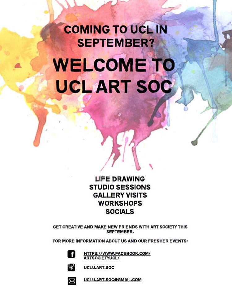 UCLArtSoc's tweet photo. #UCLfreshers #alevelresultsday https://t.co/G9EdUKgVTK