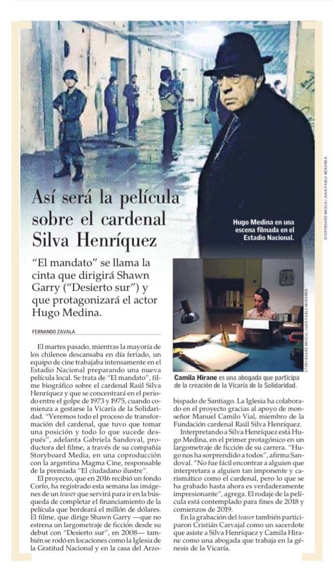 Hoy día "El Mandato" en <a href="/ElMercurio_cl/">elmercurio_cl</a> <a href="/storyboardm_/">Storyboard Media</a>