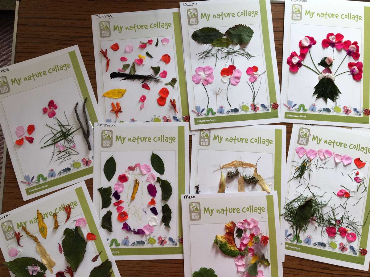 ActivateCamps's tweet photo. Some fantastic nature collages by our #ActivateMiniRangers at @sgweybridge. Such a great creativity shown by all. #ActivateCamps #Inspire https://t.co/7XBxW92rzh