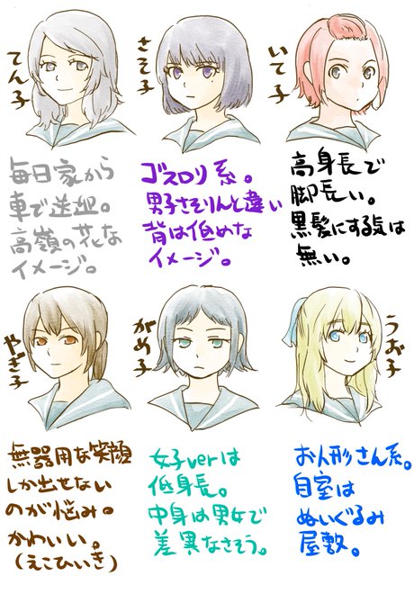 12星座擬人化女子のtwitterイラスト検索結果