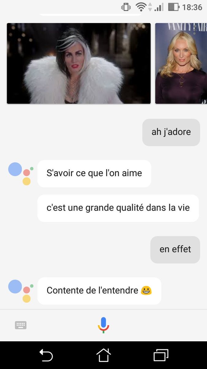Quelea8's tweet image. Quand tu teste #assistantGoogle avec ton actrice préférée 😍😍😍