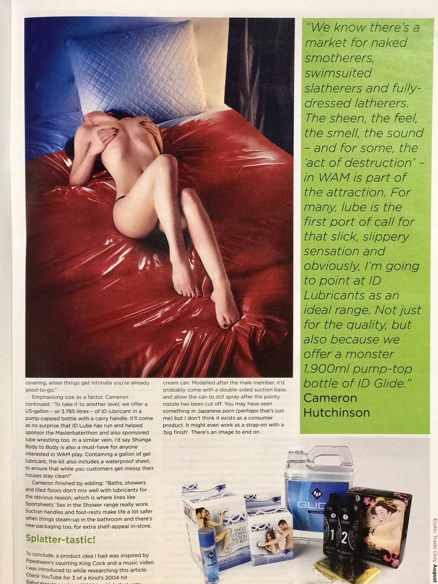 IDLube's tweet photo. Don't miss our feature in #ETO Magazine #erotictradeonly #idlube #IDGlide https://t.co/Qpu8mnYrpo