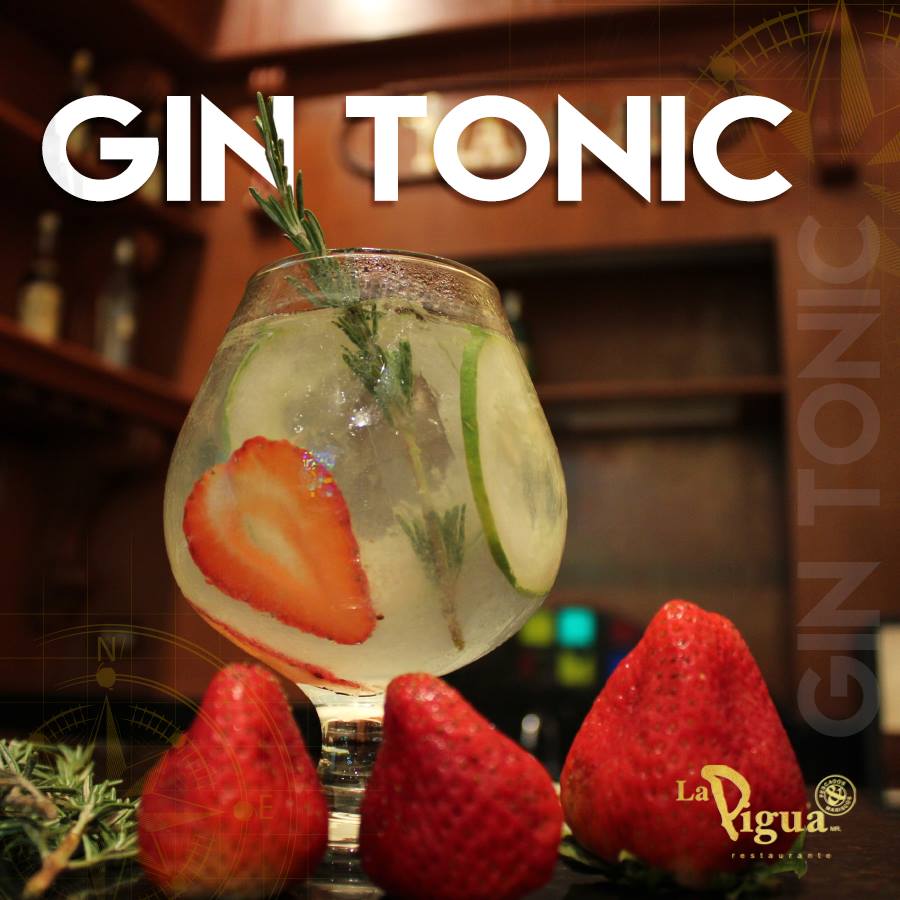 Déjate llevar por el delicioso sabor de nuestro #GinTonic 🥒🍓 ven por el tuyo a #LaPiguaCampeche 
¡Te esperamos! 😉  
#LoMejorDeLaPigua