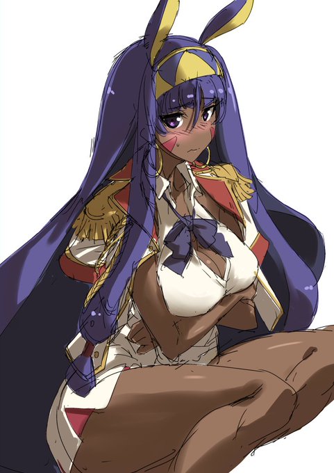 アニバーサリーの正装ってやっぱり婦警な感じのあれなんだろうか?とか思いながらの落書きニトクリス 