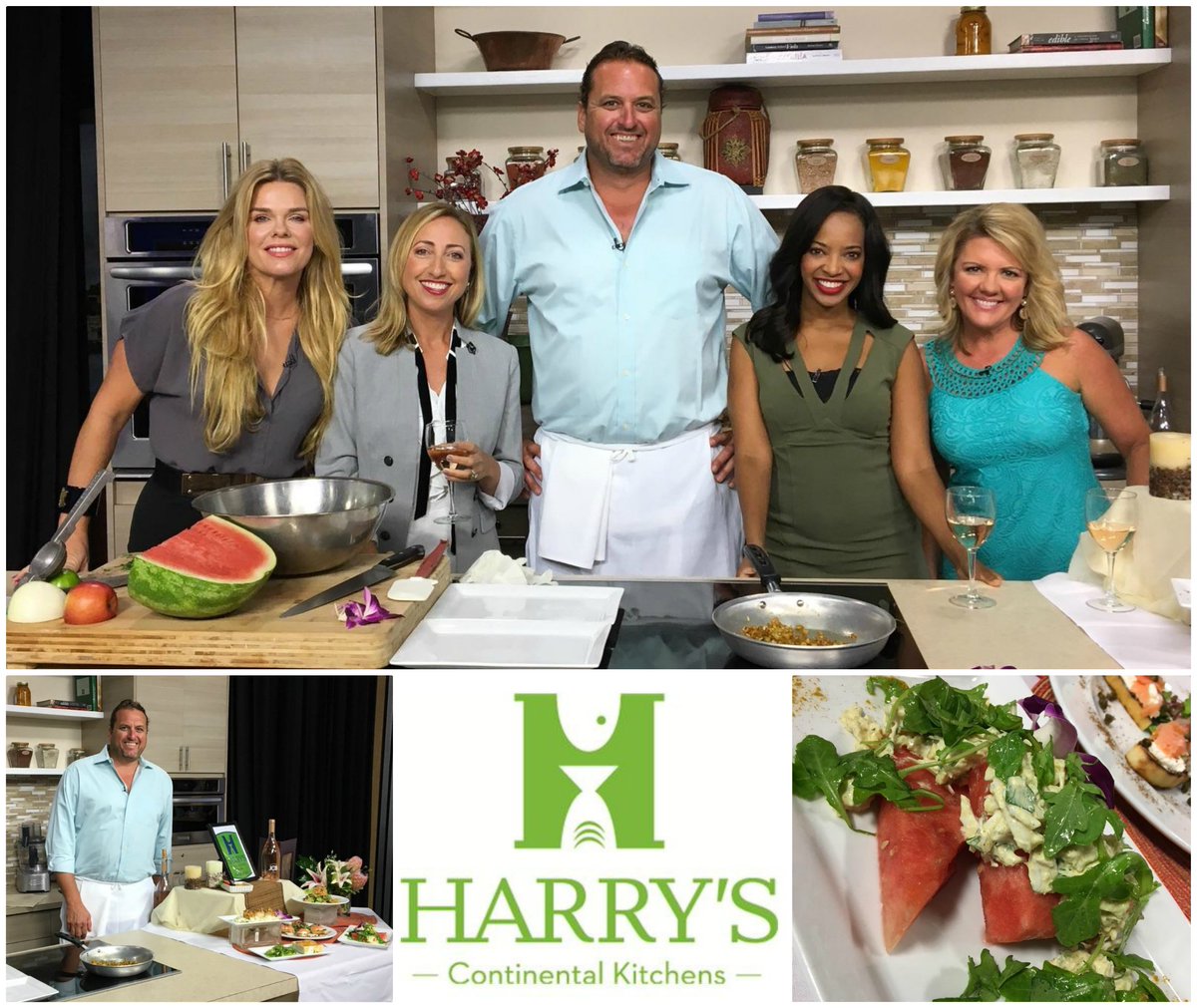 Harryskitchen's tweet photo. Check out Hal making a Curry Crab Salad with watermelon and arugula, Tonight at 4:00 on the #SuncoastView #harrys #lbk #crab 🦀 https://t.co/JLFSa7Qeab