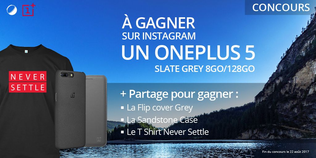 goyel12's tweet image. #Concours Remportez un #OnePlus5  buff.ly/2w5NCq8 RT + Follow pour gagner 1 t-shirt et 2 coques  @twandroid