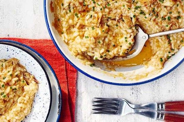 Is there anything more #indulgent than a brown-buttered crab #risotto? We don't think so. Find the recipe here: buff.ly/2vBsaqA
