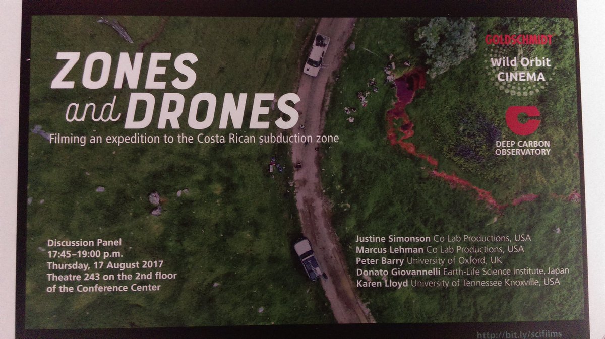 pdalcinmartins's tweet photo. Exciting panel discussion on a 5min movie shot in a sampling trip in Costa Rica. Great science and outreach tool! Congrats #goldschmidt2017 https://t.co/CXhCfNBjWg