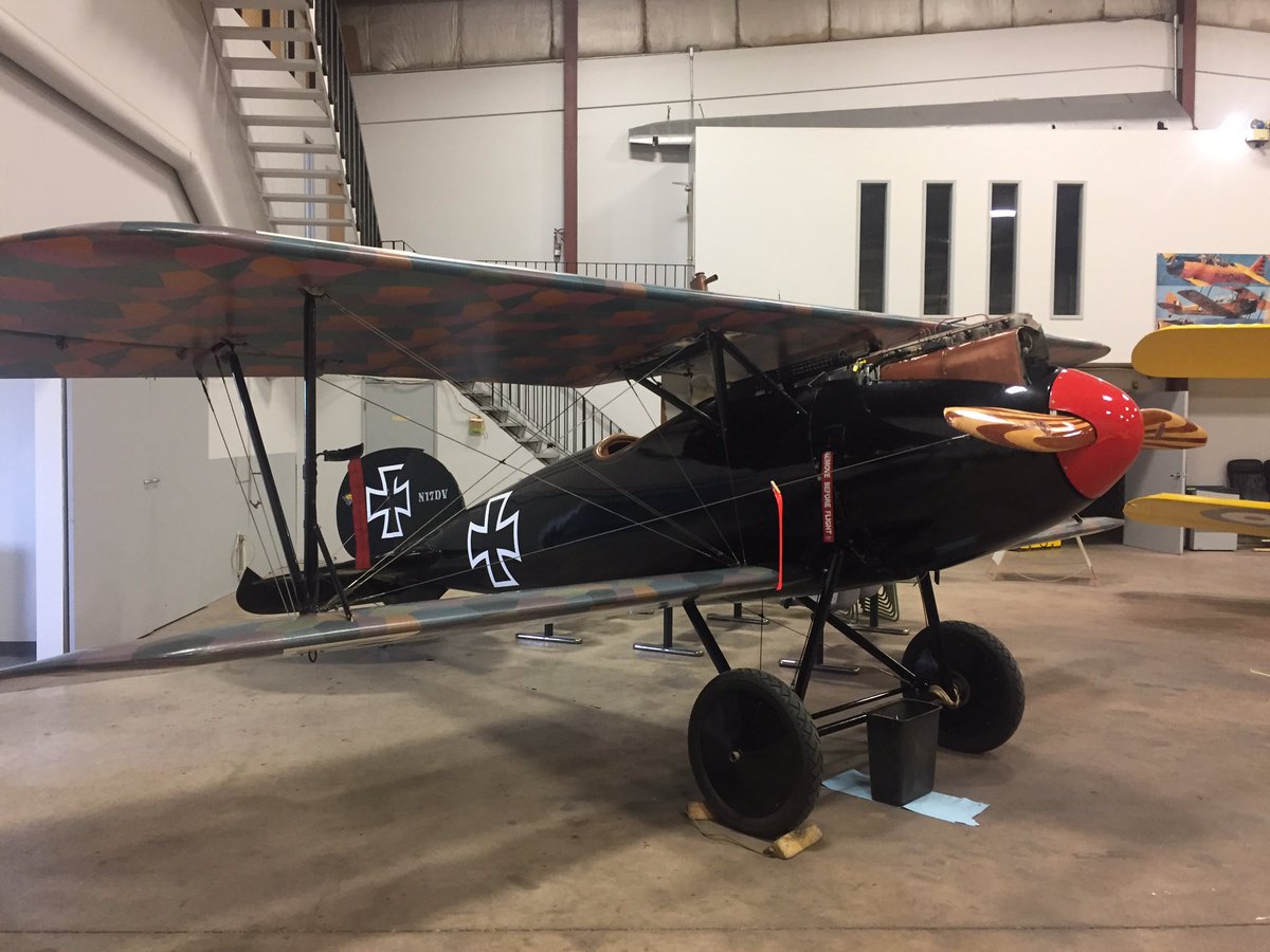 sk_ahs's tweet photo. Come visit the museum this weekend and view the Vimy Flight WW1 aircraft. Including this Albatross replica. #vimyflight https://t.co/V3FpybuTpJ