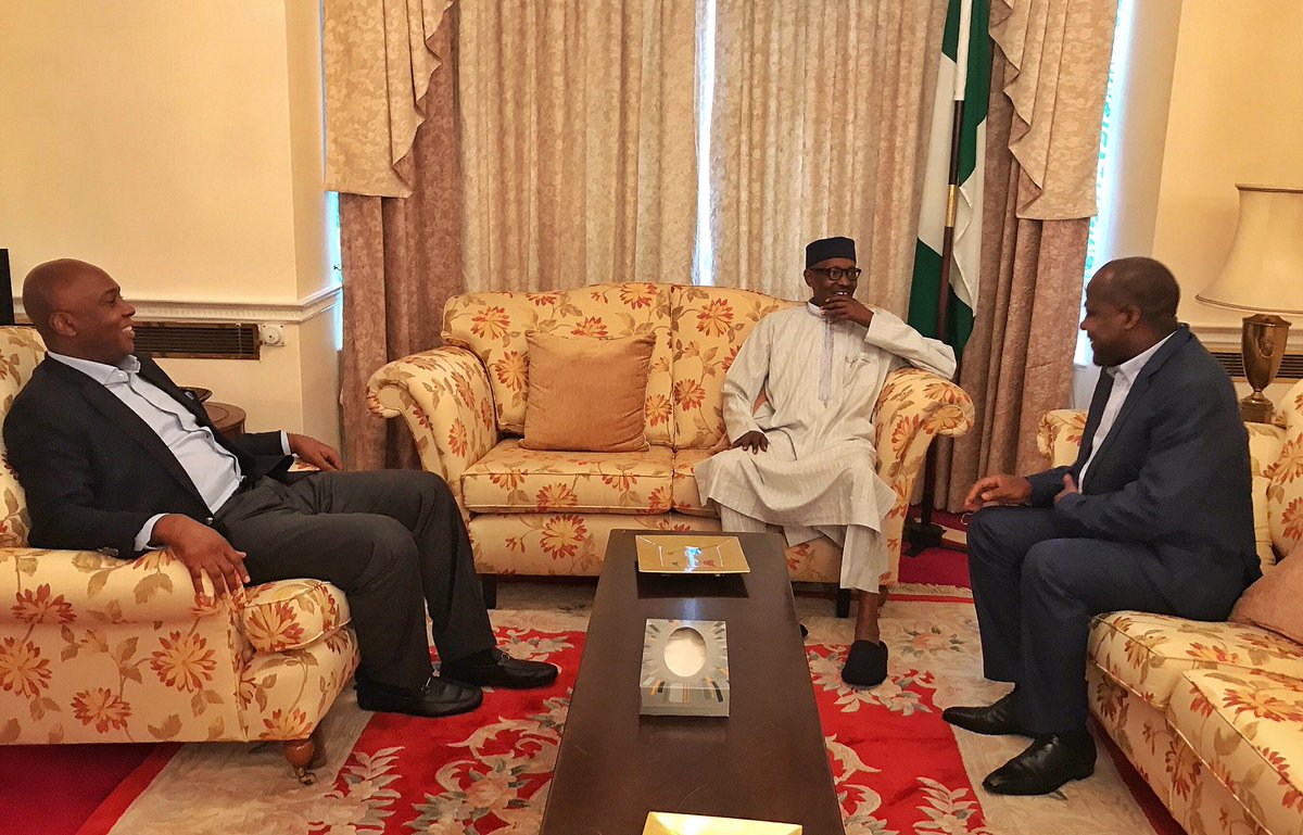 Breaking: Saraki, Dogara Visit Buhari in London