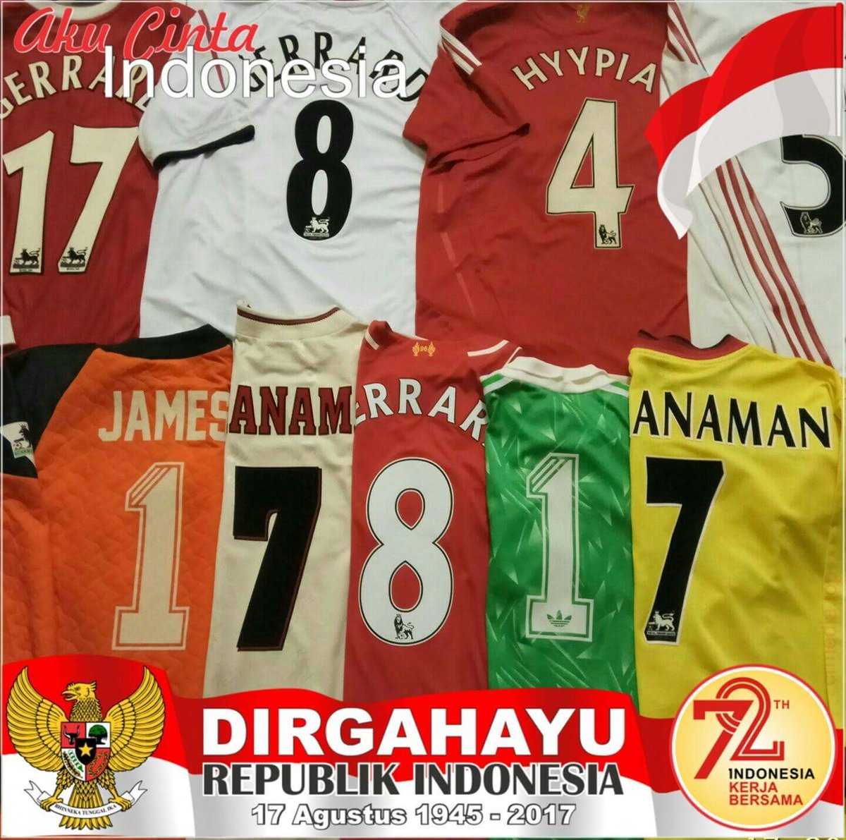 Dirgahayu Republik Indonesia 
HUT RI - 72 
17845-17817