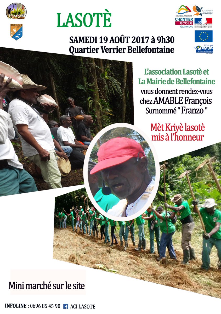 CRESS_MQUE's tweet photo. Entraide traditionnelle au labour !

Samedi 19 août 2017 à partir de 9h30 ! 

Infos : 0696 85 45 90 https://t.co/8W68zNDsHf