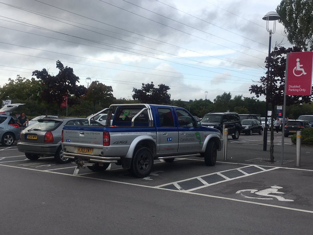 LifeLovesKaty's tweet photo. @sparky0778 van was speeding with kids in back, woman parked in disabled parking at @TowerParkTesco not a great image 4 company?! #dangerous https://t.co/j4fcBRehxg