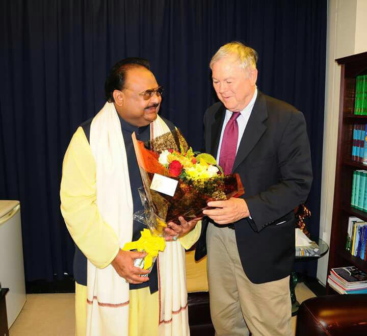 WasayJalil's tweet photo. #US Congressman Mr Dana Rohrabacher called on #MQM F&amp;L Mr Altaf Hussain 
The meeting lasted for 4 hours in London at Int'l Secretariat 👍 https://t.co/71BtkDuGq1