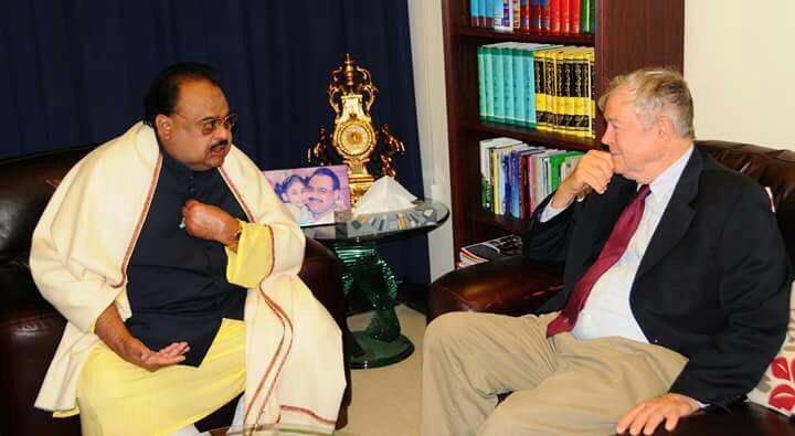 WasayJalil's tweet photo. #US Congressman Mr Dana Rohrabacher called on #MQM F&amp;L Mr Altaf Hussain 
The meeting lasted for 4 hours in London at Int'l Secretariat 👍 https://t.co/71BtkDuGq1