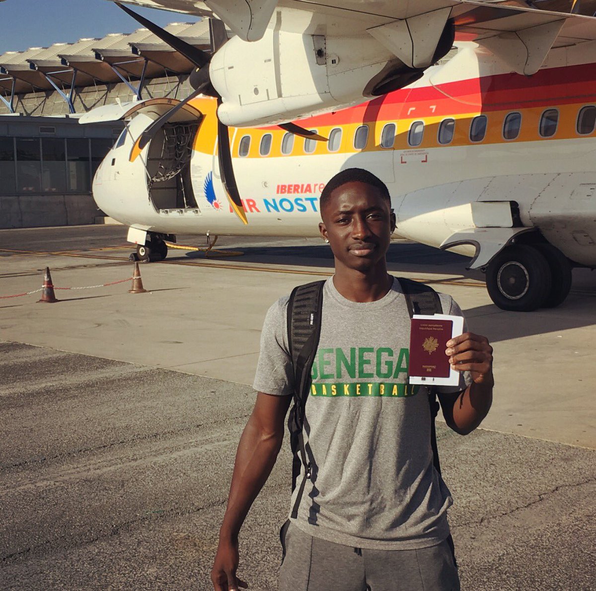 SangoHoops's tweet photo. I'm honored to be representing and playing with the Senegal national team. Big game tomorrow against the Spain national team at 20h45! 🇸🇳 https://t.co/8L6JhY7JA0