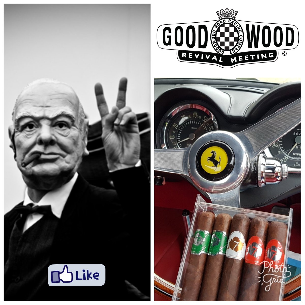elseptimo_uk's tweet photo. Join us a Goodwood for classic cars and vintage cigars #goodwoodrevival @cigarpram https://t.co/n5nMZzHRNH