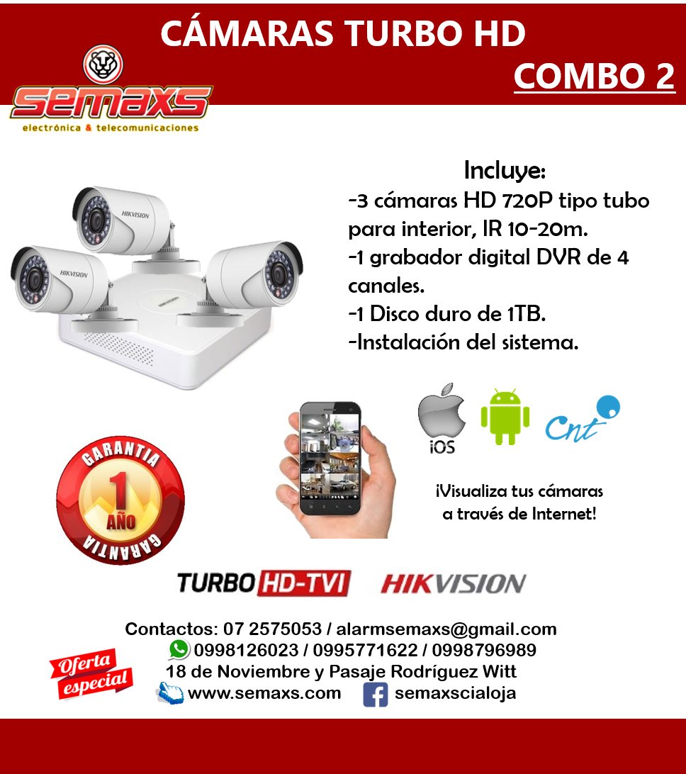 Semaxs_'s tweet photo. Seguridad electrónica: alarmas, CCTV, seguridad perimetral. Info: 072575053//0998126023//0995771622. 
https://t.co/eGh8VegkSR #Loja #Semaxs https://t.co/IHYXLBE410