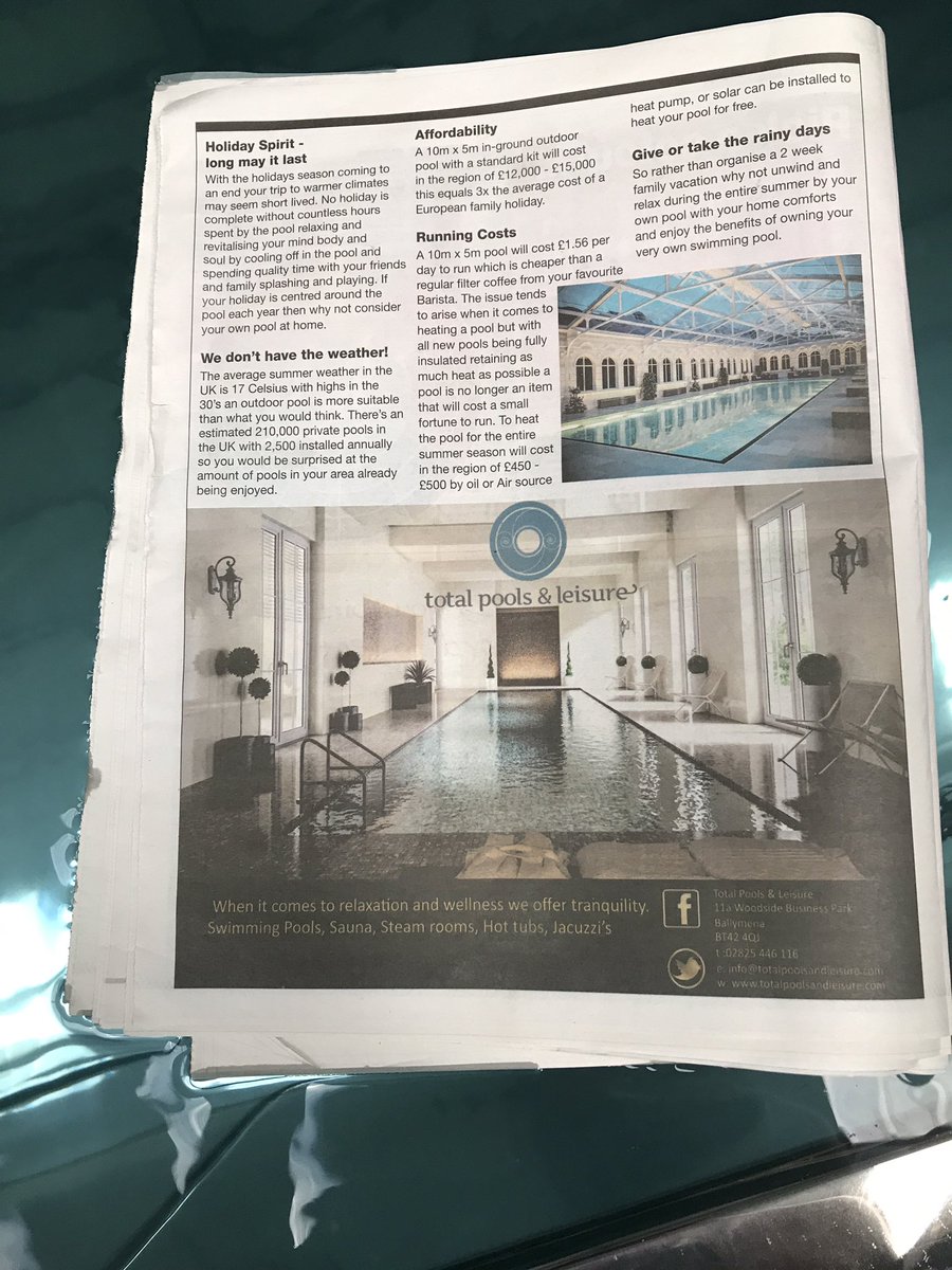 Total_Pools's tweet image. Catch our latest blog in the #belfasttelegraph